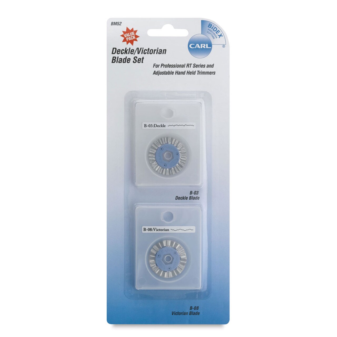 CARL Decorative Replacement Blade - Set of 2, Deckle and Victorian